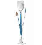 Support simple face pour pelles à pizza, pour brosse four pizza avec base marbre AC-BS/1 GI.METAL