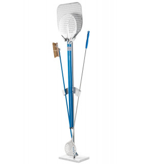 Single Sided Pizza Peel Rack for pizza peels, for pizza oven brush with Marble Base AC-BS/1 GI.METAL