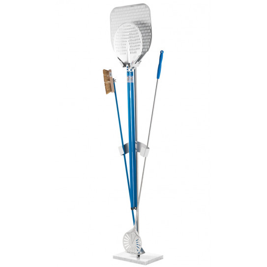 Single Sided Pizza Peel Rack for pizza peels, for pizza oven brush with Marble Base AC-BS/1 GI.METAL