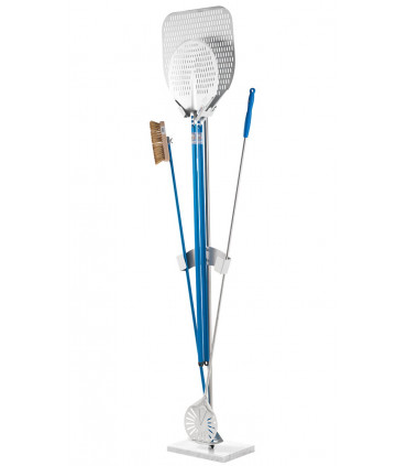 Support simple face pour pelle pizza, brosse four pizza, base marbre AC-BS/1 GI.METAL