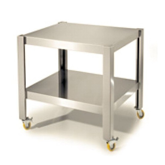 Support inox pour 1 module four CUPPONE GS6-33 sur roulettes Support inox pour 1 module four CUPPONE GS6-33 sur roulettes
