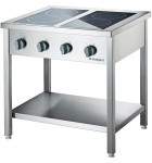 Fourneau à induction 4 plaques de 3,5 kW 400V triphasé 979610 Stalgast