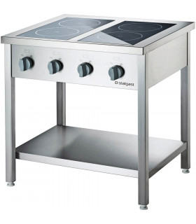 Fourneau à induction 4 zones de 3,5 kW 400V triphasé 979610 Stalgast