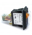 Double Pole Rocker Multifonction Switch Orange Lighted On I / OFF O SANTOS