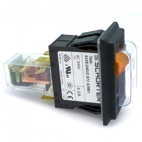 Double Pole Rocker Multifonction Switch Orange Lighted On I / OFF O SANTOS