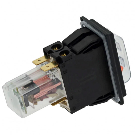 Double Pole Rocker Multifonction Switch Orange On (I) / OFF (O) for Santos Grater 02 or Santos Ice Shaver 09 - 02435 SANTOS