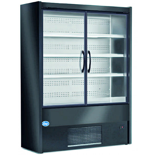 Vitrine réfrigérée murale 150cm 2 portes vitrées battantes FINA-A 150-PVBN