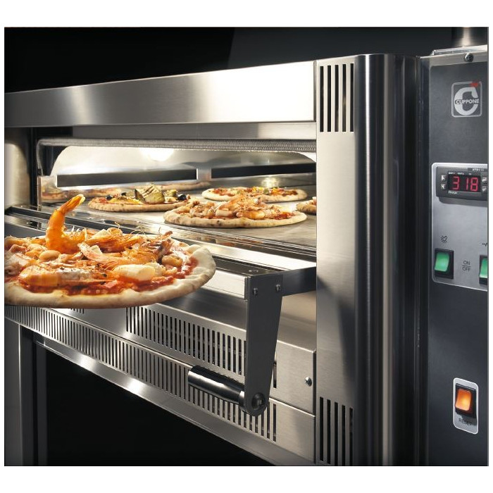 Four pizza gaz CUPPONE GS4-33 contrôle digital 4 pizzas Ø 33 cm