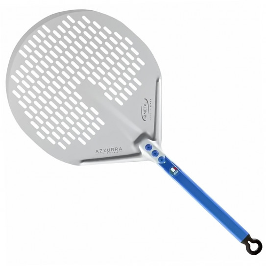 Pelle à pizza tête ronde perforée Ø 30 cm Ligne Azzurra A-30F/30 GI.METAL