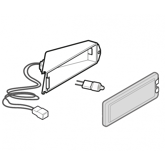 Lamp holder BJB 30x70 mm 12V for gas pizza oven GR4 GR6 GR9 Giorgione - 70600180 Cuppone