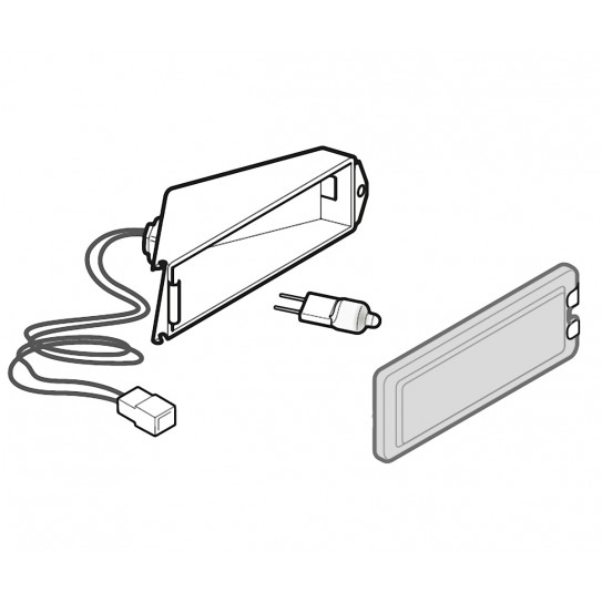 Lamp holder BJB 30x70 mm 12V for gas pizza oven GR4 GR6 GR9 Giorgione - 70600180 Cuppone