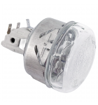 Porte lampe douille E14 + Globe verre pour four GS4 GS6 GS9 Cuppone 91310186 + 91610021