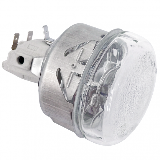 Porte lampe douille E14 + Vitre hublot globe verre pour four GS4 GS6 GS9 Cuppone 91310186 + 91610021