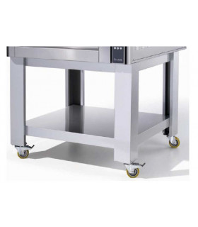 Support four pizza Donatello façade large DN635L/2 Cuppone + roulettes SDN635L/2