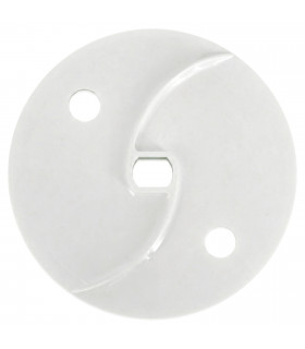 White evacuation sling plate disc OLD MODEL 100062S for Robot-Coupe vegetable machine older versions CL50A CL50B CL50C