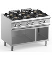 Fourneau gaz 700 MBM 6 feux sur baie libre Domina 700