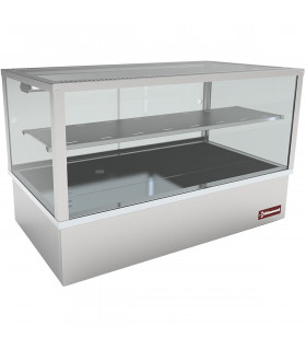 Vitrine chauffante bain-marie 3 x GN1/1 panoramique Diamond VBME-3X