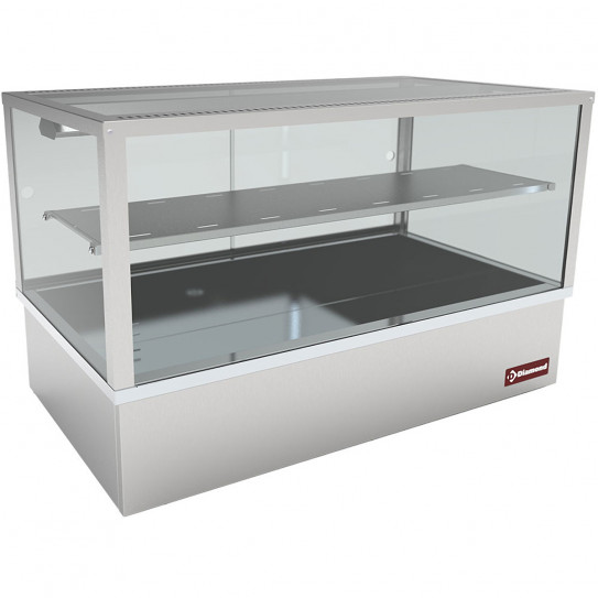 Vitrine chauffante bain-marie 3 x GN1/1 panoramique Diamond VBME-3X