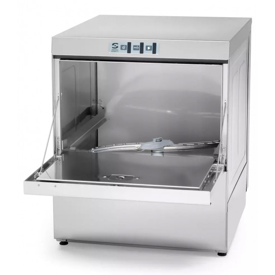 Lave-verres professionnel GP-50 sammic GLASS PRO panier 500x500 mm porte ouverte - 1303162 - GP-50 230/50/1 DD