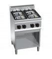 Piano Gaz 4 feux 2x6kW + 2x3,5kW sur placard 600 BERTO'S