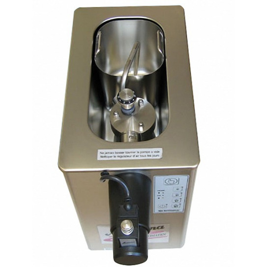 Machine à Chantilly 2 L PONY Minitronic Mussana vue de la cuve intérieure