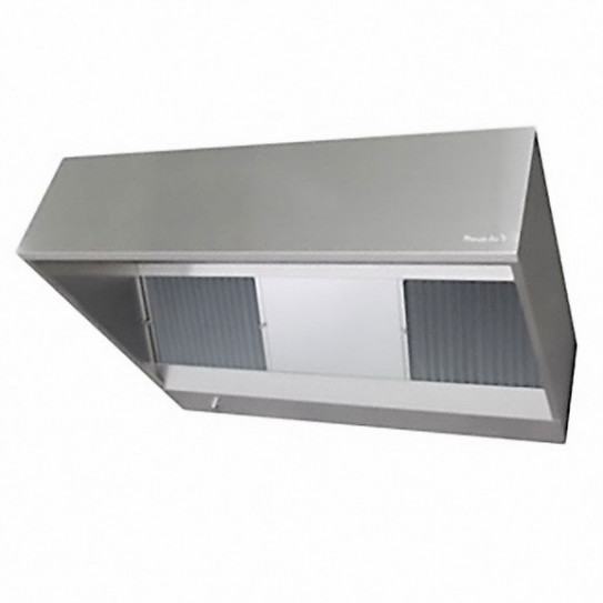 Hotte murale 2000x900x500 inox professionnelle capteur + visière - Alto France Air Hotte murale 2000x900x500 inox professionnelle capteur + visière - Alto France Air