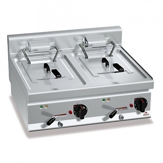 Friteuse électrique 2x9kW 2x10L (18kW - 20L) - Berto's Turbo-High Power E7F10-8BS