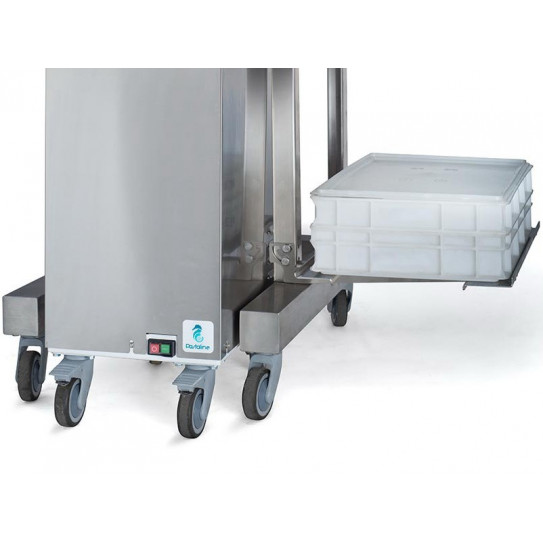 Chariot support + étagères pour bouleuse KALI et pour diviseuse P40 - Pastaline
