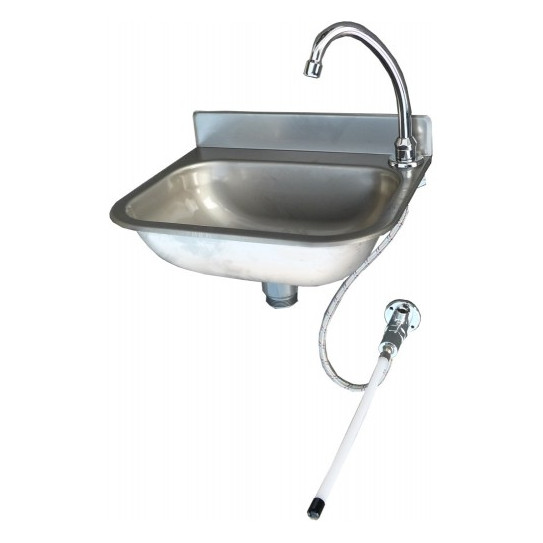 Lave-mains inox à commande fémorale LME