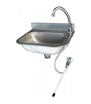 Lave-mains inox à commande fémorale Lave-mains inox à commande fémorale