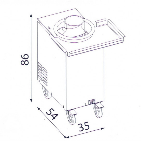 Dimensions Bouleuse KALI - VELMA Pastaline