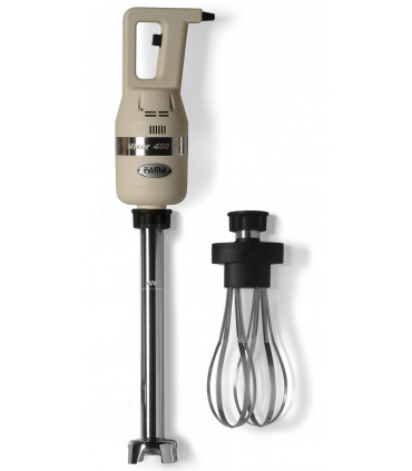 Mixer plongeant FM450VV C400 vitesse variable + Pied mixer 400mm FM400 + Fouet FAF - FAMA Mixer plongeant FM450VV C400 vitesse variable + Pied mixer 400mm FM400 + Fouet FAF - FAMA