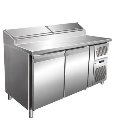 Table préparation sandwich 1360x700mm 2 portes 6 emplacements GN1/3 - SH2000/700 Table préparation sandwich 1360x700mm 2 portes 6 emplacements GN1/3 - SH2000/700