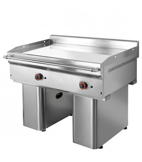 FRY-TOP Plaque Chrome dur 20 mm d'épaisseur MAINHO - Surface utile 1200x700x20mm gaz 25kW