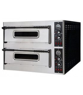 Four Pizzas électrique 2x6 pizzas XL66 - Dim extérieures 101x121x75cm - 18kW