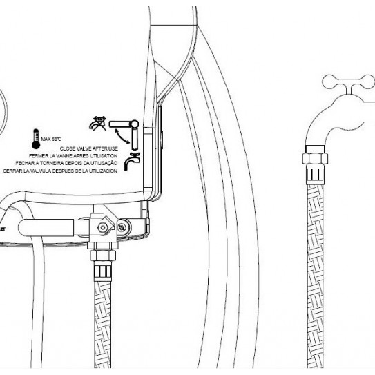 Cleaning and sanitizer Spray Station Unit "Évolution" HCENE00121 BRIGHTWELL