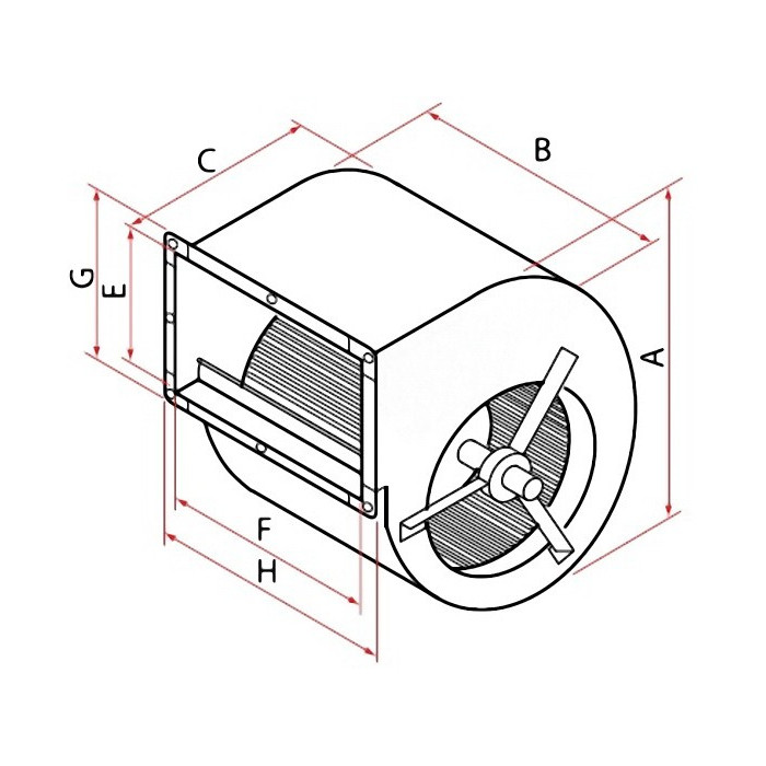 Ventilateur moteur pour moteur tapis de course avec encodeur