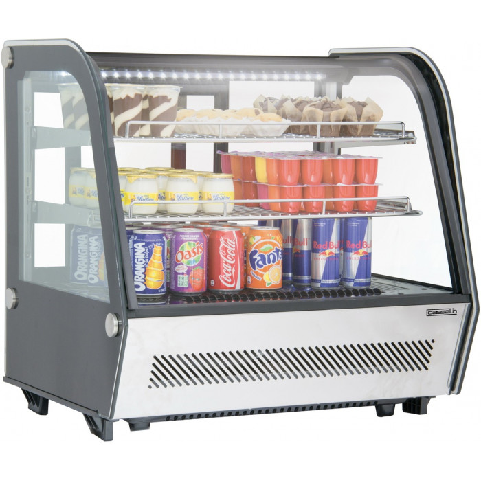 Mini Frigo Vitrine à Poser - Noire 78 L- Bartscher Pas Cher