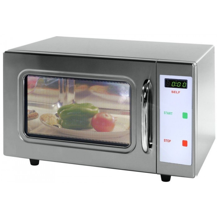 Four à Micro-ondes professionnel inox 1000 W, avec Grill