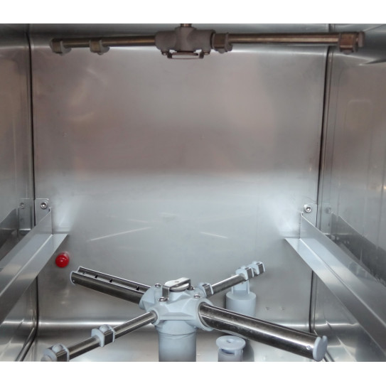 Lave-verres GP-35 vue interne diffuseur inox bas et haut rincage - Sammic GP-35