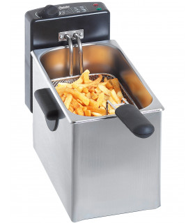 BLUNOA 3,5 L Friteuse Électrique Friteuse avec Fenêtre De Visualisation  Acier Inoxydable Friteuse À Frites Réglage De La Température Panier À Huile