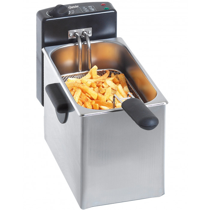 Friteuse professionnelle 2 bacs 2 x 12 litres électrique à poser - MBM