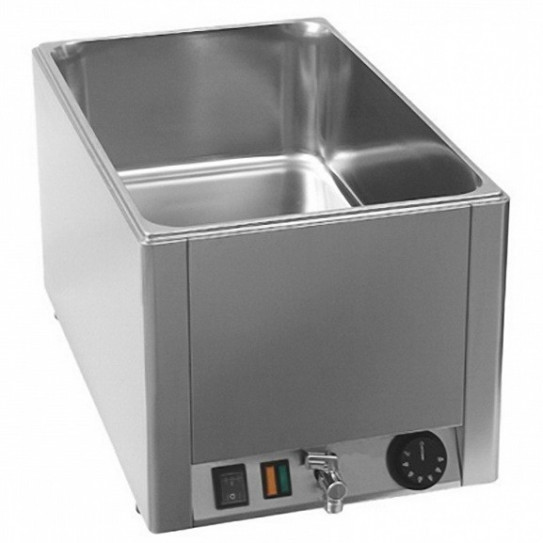Bain-Marie GN1/1 à poser avec vidange 1,5Kw - BMV-1115 RM Gastro RED FOX