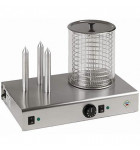 Appareil Hot-Dog 3 plots 1,1 kW - HD-03 NK RM GASTRO REDFOX