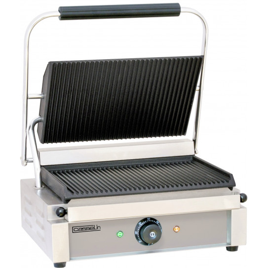 Grill Panini professionnel plaques rainurées 2 faces monophasé 230 V - 2,2 kW - CGPRR Casselin Grill Panini professionnel plaques rainurées 2 faces monophasé 230 V - 2,2 kW - CGPRR Casselin