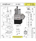 Pièce CL50E 1V 2V 24440 24446 24449 Robot Coupe