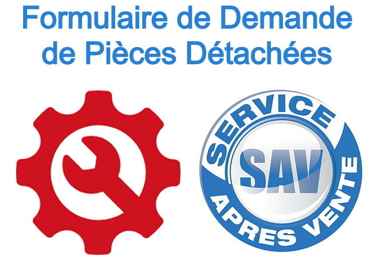 Formulaire de demande de pièces détachées